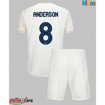 Camiseta Nottingham Forest Elliot Anderson #8 Visitante Equipación para niños 2025-26 manga corta (+ pantalones cortos)